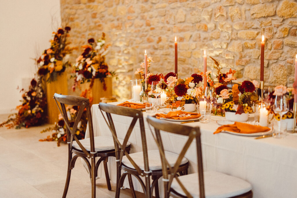 Hochzeitstafel - Tischdekoration, Hochzeit in Luxemburg